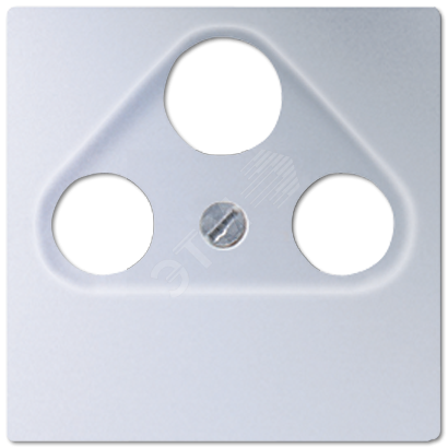 Накладка для телевизионной розетки (SAT-TV-FM)  Серия A500  Материал- дуропласт  Цвет- алюминий