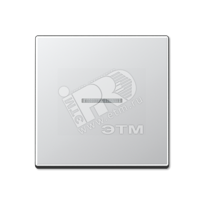 Клавиша 1-я для выключателей и кнопок  с окошком для подсветки. Серия A500  Материал- дуропласт  Цвет- алюминий