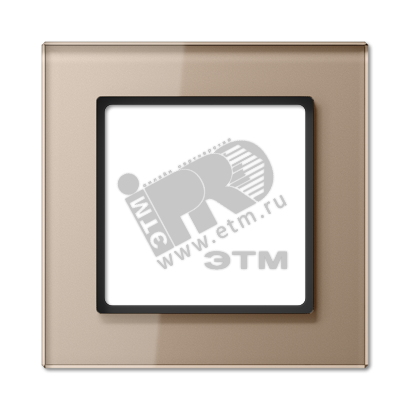 Рамка 1-я для горизонтальной/вертикальной установки  Серия- ACreation  Материал- стекло  Цвет- шампань