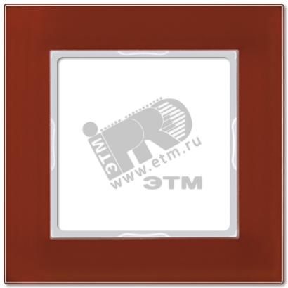 Рамка 1-я для горизонтальной/вертикальной установки  Серия- ACreation  Материал- стекло  Цвет- красный