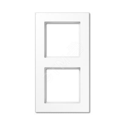 Рамка 2-я для горизонтальной/вертикальной установки  Серия- ACreation  Материал- термопласт. Цвет- белый