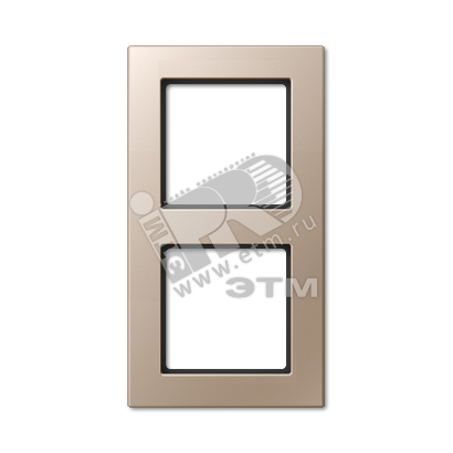 Рамка 2-я для горизонтальной/вертикальной установки  Серия- ACreation  Материал- дуропласт  Цвет- шампань