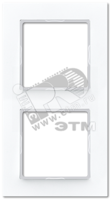 Рамка 2-я для горизонтальной/вертикальной установки  Серия- ACreation  Материал- дуропласт  Цвет- белый