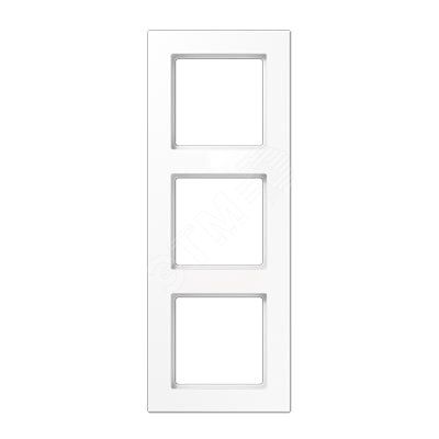 Рамка 3-я для горизонтальной/вертикальной установки  Серия- ACreation  Материал- термопласт. Цвет- белый