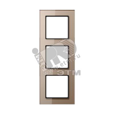 Рамка 3-я для горизонтальной/вертикальной установки  Серия- ACreation  Материал- стекло  Цвет- шампань