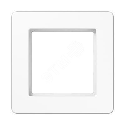 Рамка 1-я для горизонтальной/вертикальной установки  Серия- AFlow  Материал- термопласт. Цвет- белый