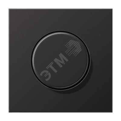 Накладка роторного диммера  Серия LS990  Материал- металл  Цвет- алюминий дарк