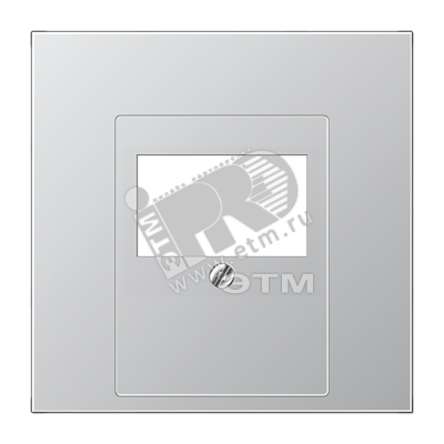 Накладка для USB розетки (ТАЕ гнезда)  Серия LS990  Материал- металл  Цвет- алюминий