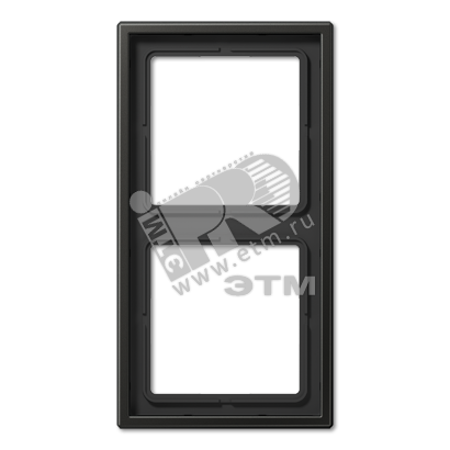 Рамка 2-я для горизонтальной/вертикальной установки  Серия- LS990  Материал- металл  Цвет- антрацит