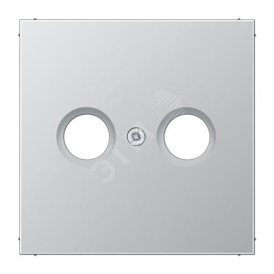 Накладка для телевизионной розетки (TV-FM)  Серия LS990  Материал- металл  Цвет- алюминий