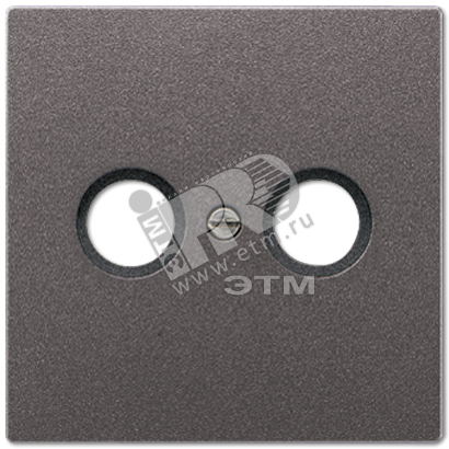 Накладка для телевизионной розетки (TV-FM)  Серия LS990  Материал- металл  Цвет- антрацит