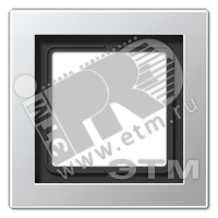 Рамка 1-я для горизонтальной/вертикальной установки  Серия- LS-Design  Материал- металл  Цвет- алюминий