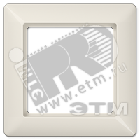 Рамка 1-я для горизонтальной/вертикальной установки  Серия- AS550  Материал- дуропласт  Цвет- слоновая кость