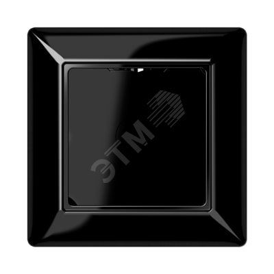 Коробка для накладного монтажа 1-я с негорючим основанием, в комплекте с рамкой  для установки устройств и накладок серии A  для горизонтальной/вертикальной установки  Серия- AS500  Материал- дуропласт  Цвет- черный