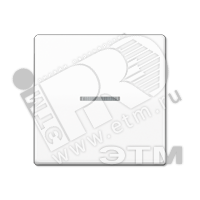 Клавиша 1-я для выключателей и кнопок  с окошком для подсветки. Серия AS500  Материал- дуропласт  Цвет- белый