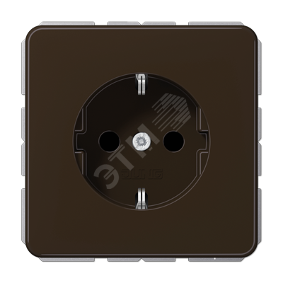 Розетка штепсельная SCHUKO 16A 250V коричневая