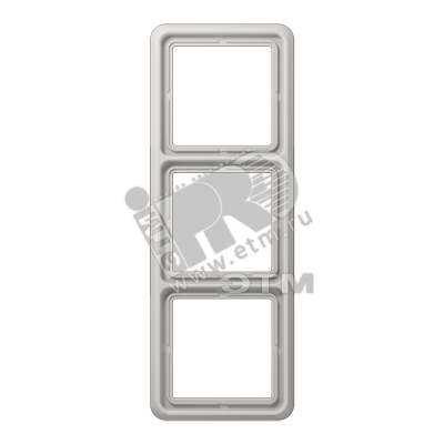 Рамка 3 поста универсальная светло-серая