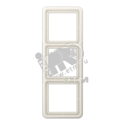 Рамка 3 поста универсальная слоновая кость