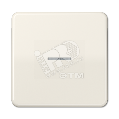 Клавиша с окошком для выключателя и кнопки с подсветкой слоновая кость