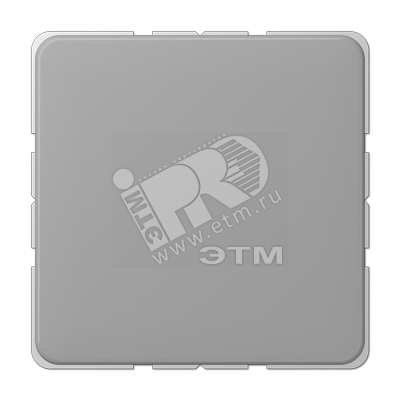 Крышка без отверстий с несущим каркасом для произвольных вырезов  серая