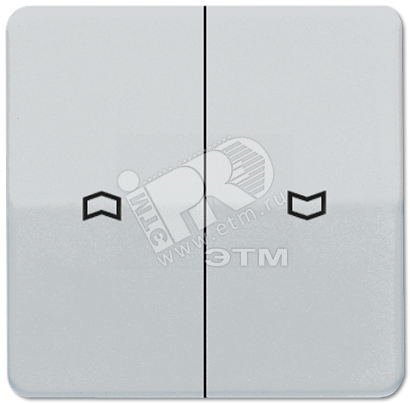 Клавиши для выключателя управления жалюзи 509VU и кнопки 539VU  платина