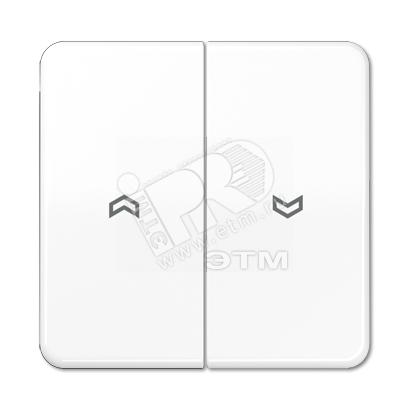 Клавиши для выключателя управления жалюзи 509VU и кнопки 539VU  белые