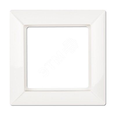 Рамка 1-местная для вертикальной и горизонтальной установки. Серия- Eco Profi. Материал- термопласт. Цвет- белый