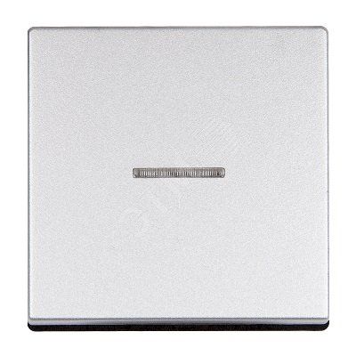 Клавиша 1-я для выключателей и кнопок   с окошком для подсветки. Для механизмов- EP401U, EP406U, EP406U, EP407U, EP431U. Серия- Eco Profi. Материал- термопласт. Цвет- алюминий (крашеный).