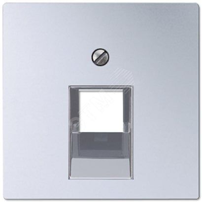 Накладка 1-ой телефонной/компютерной розетки  IAE/UAE (1X8-пол.)   Серия Eco Profi  Материал- термопласт  Цвет- алюминий (крашеный).