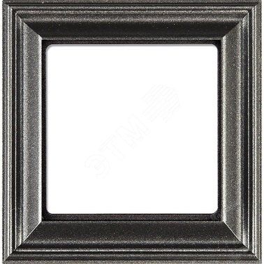 Рамка 1-местная для вертикальной и горизонтальной установки. Серия- Eco DECO. Материал- термопласт. Цвет- антрацит (крашеный)