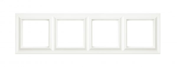 Рамка 4-поста, Eco Profi  Standart, термопласт, слоновая кость