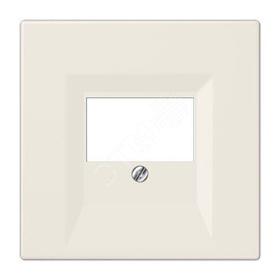 Накладка для USB розетки (ТАЕ гнезда)  Серия LS990  Материал- термопласт  Цвет- слоновая кость