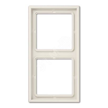 Рамка 2-я для горизонтальной/вертикальной установки  Серия- LS990  Материал- дуропласт  Цвет- слоновая кость