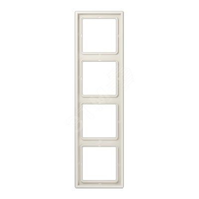 Рамка 4-я для горизонтальной/вертикальной установки  Серия- LS990  Материал- дуропласт  Цвет- слоновая кость