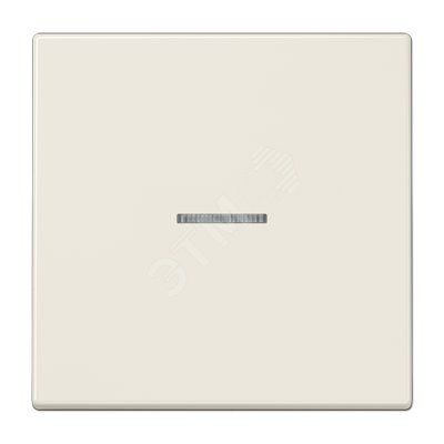 Клавиша 1-я для выключателей и кнопок  с окошком для подсветки. Серия LS990  Материал- дуропласт  Цвет- слоновая кость