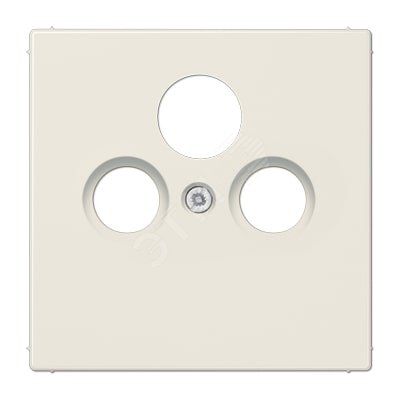 Накладка для телевизионной розетки (SAT-TV-FM)  Серия LS990  Материал- термопласт  Цвет- слоновая кость