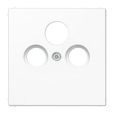 Накладка для телевизионной розетки (SAT-TV-FM)  Серия LS990  Материал- термопласт  Цвет- белый