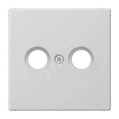 Накладка для телевизионной розетки (TV-FM)  Серия LS990  Материал- термопласт  Цвет- светло-серый