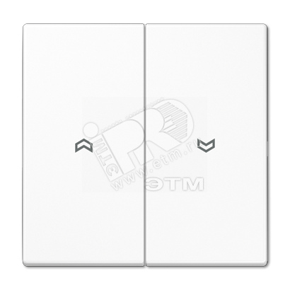 Клавиша для выключателя управления жалюзи  белая