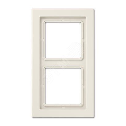 Рамка 2-я для горизонтальной/вертикальной установки  Серия- LS-Design  Материал- дуропласт  Цвет- слоновая кость