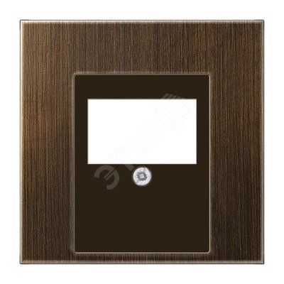 Накладка для USB розетки (ТАЕ гнезда)  Серия LS990  Материал- металл  Цвет- античная латунь