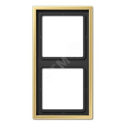 Рамка 2-я для горизонтальной/вертикальной установки  Серия- LS990  Материал- металл  Цвет- классическая латунь