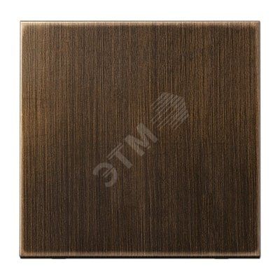 Клавиша 1-я для выключателей и кнопок  без подсветки. Серия LS990  Материал- металл  Цвет- античная латунь