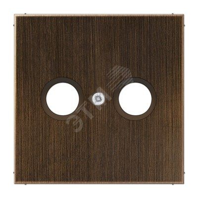 Накладка для телевизионной розетки (TV-FM)  Серия LS990  Материал- металл  Цвет- классическая латунь