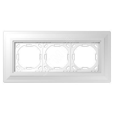 Монтажный адаптер для 3-ой рамки (без выступа на готовой стене)  для установки устройств и накладок серии LS990 в установочную коробку (для горизонтальной/вертикальной установки в штукатурку или гипсокартон толщиной от 12,5 мм)  Серия- LS ZERO