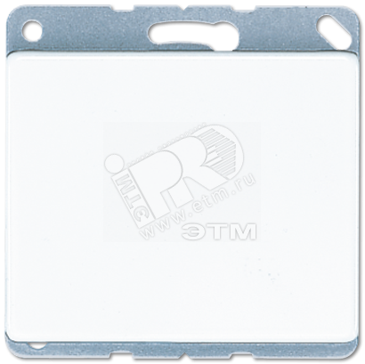 Крышка глухая с опорным кольцом  белая