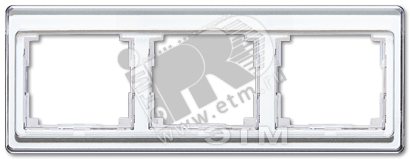Рамка 3 поста универсальная белая