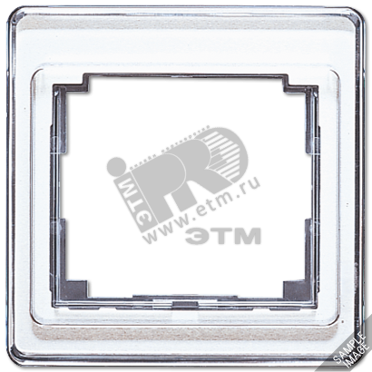 Рамка 5 постов вертикальная серебро