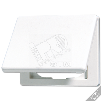 Крышка откидная для штепсельных розеток и изделий с платой 50х50мм черная