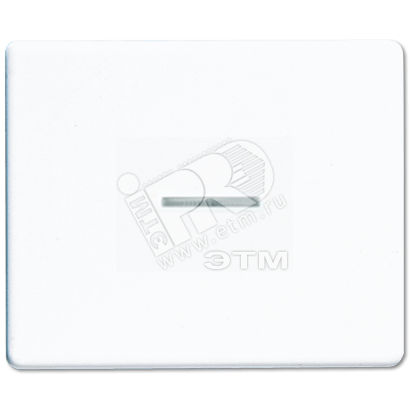 Клавиша для выключателя и кнопки с подсветкой белая